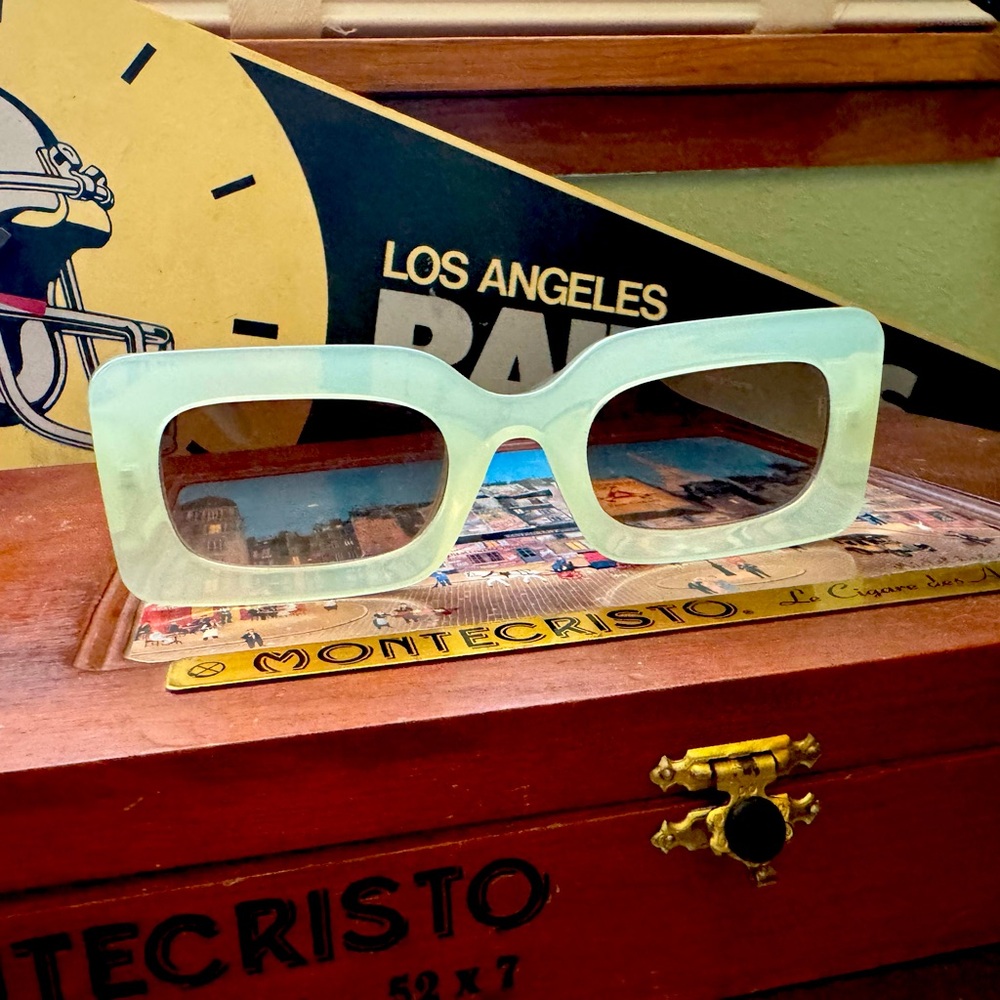 Chunky Rectangular Sunglasses